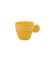 Espressotasse aus Keramik gelb