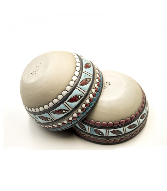 Zwei handgefertigte Keramik Schalen