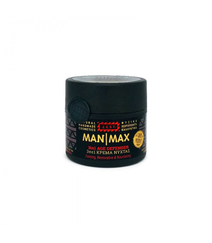 Zest - MAN MAX 3IN1 AGE DEFENDER - 50 ml - Nachtcreme